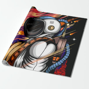 Papier Cadeau Spaceman