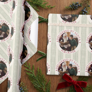 Papier Cadeau Spécial photo du Père Noël grandmillennial Livrais