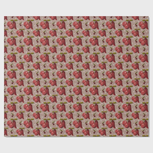 Papier Cadeau Spicy Noël Golden Botanical Luxe Wrapping Paper  (Plat)