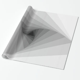 Papier Cadeau Spirale géométrique abstraite triangulaire