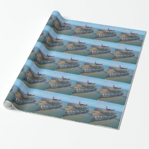 Papier Cadeau Spitfire au-dessus de l'Angleterre
