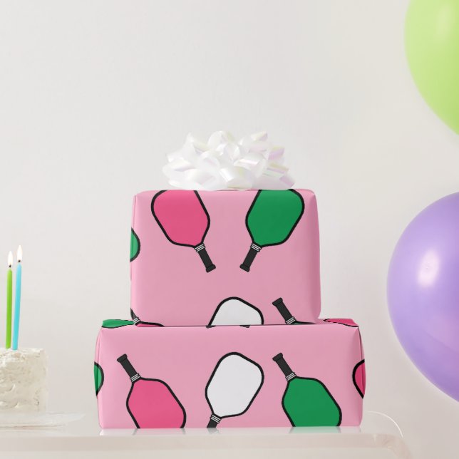 Papier Cadeau Sports de pickleball (Cadeaux de fête)