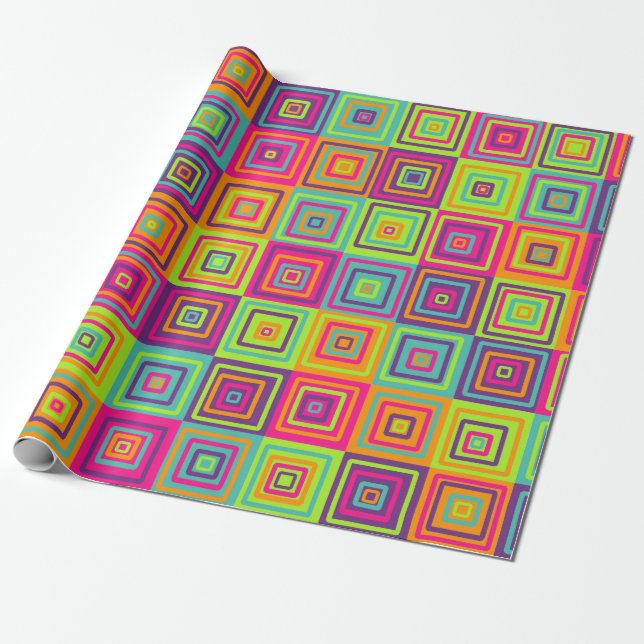 Papier Cadeau Squares (Déroulé)