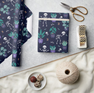 Papier Cadeau Squelette drôle Halloween Hocus Pocus sorcières