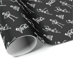 Papier Cadeau Squelettes