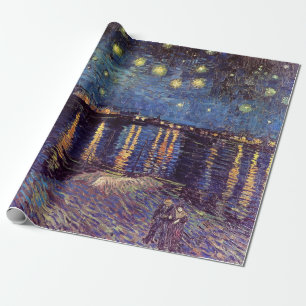 Papier Cadeau Starry Night Over the Rhone par Vincent van Gogh