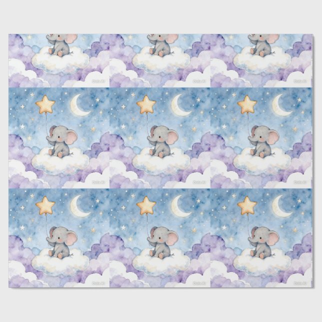 Papier Cadeau Stars repeating pattern wallpaper (Plat)