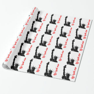 Papier Cadeau Statue de la Liberté New Yok City Pop Art