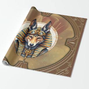 Papier Cadeau Steampunk Anubis Fox Portrait