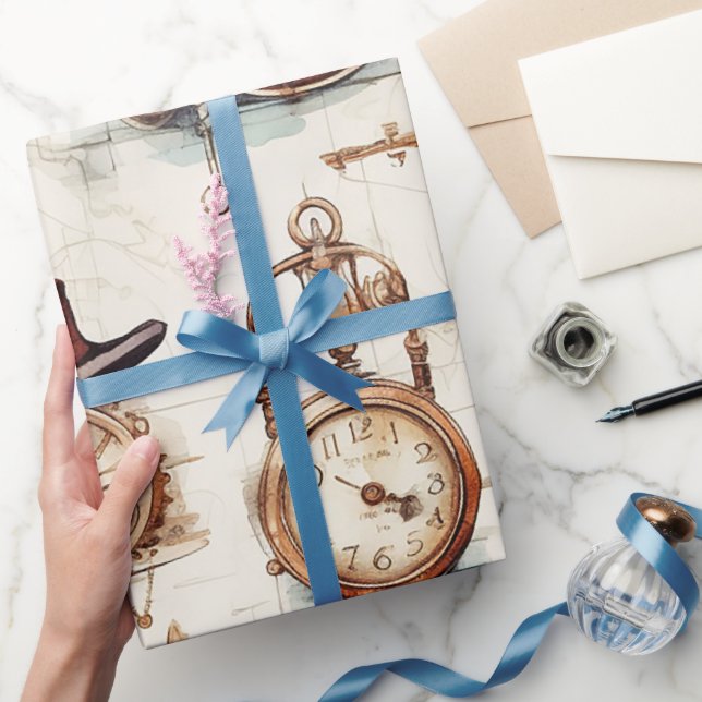 Papier Cadeau Steampunk victorien (Cadeaux)