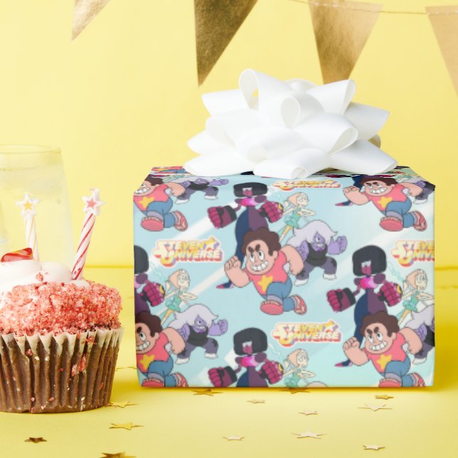 Papier Cadeau Steven Universe | Crystal Gem Group Action (Fête d'anniversaire)
