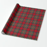 Papier Cadeau Stewart Plaid Green Red Check Tartan Christmas<br><div class="desc">Complétez vos besoins de cadeaux avec ce joli papier d'emballage motif de tartan Stewart pour toute occasion spéciale,  y compris les anniversaires,  anniversaires,  fêtes</div>