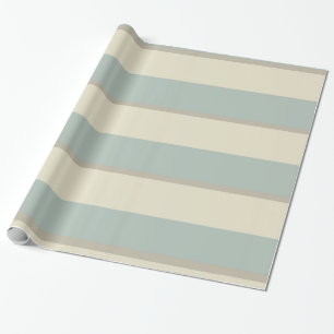 Papier Cadeau Stripe Eau de Nil géorgienne