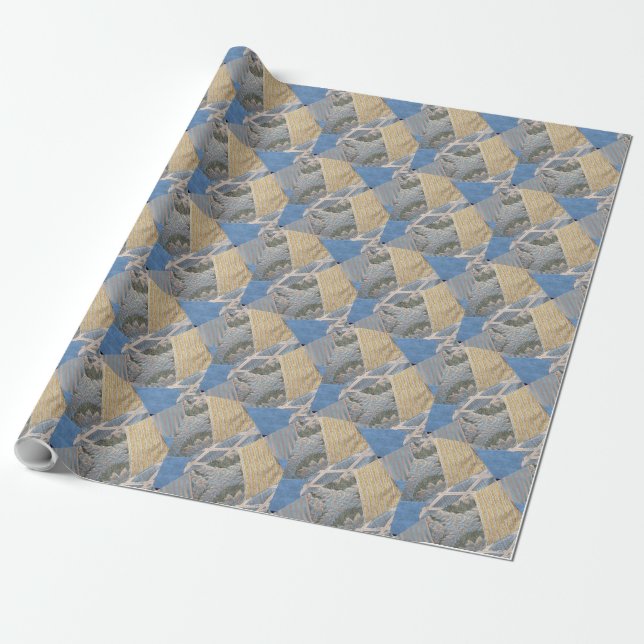 Papier Cadeau Structure de Motif de surface (Déroulé)