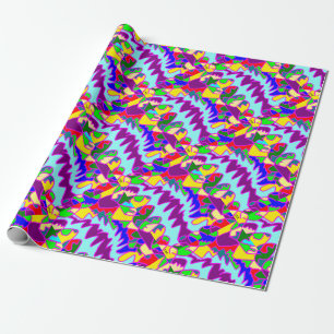 Papier Cadeau Style africain grand art aborigène