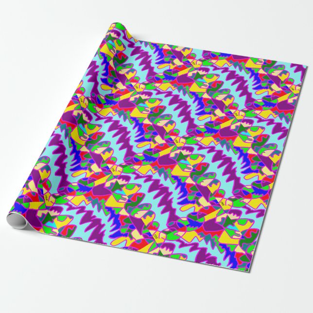 Papier Cadeau Style africain grand art aborigène (Déroulé)