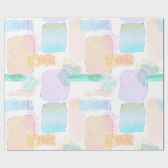 Papier Cadeau Style aquarelle (Plat)