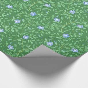 Papier Cadeau Style campagnard vert-foncé bleu de bigorneau