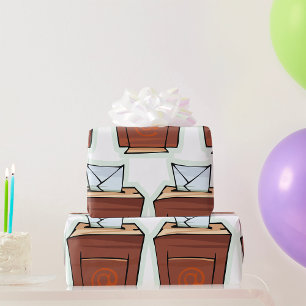 Papier Cadeau Style de dessin de l'icône de boîte de réception d