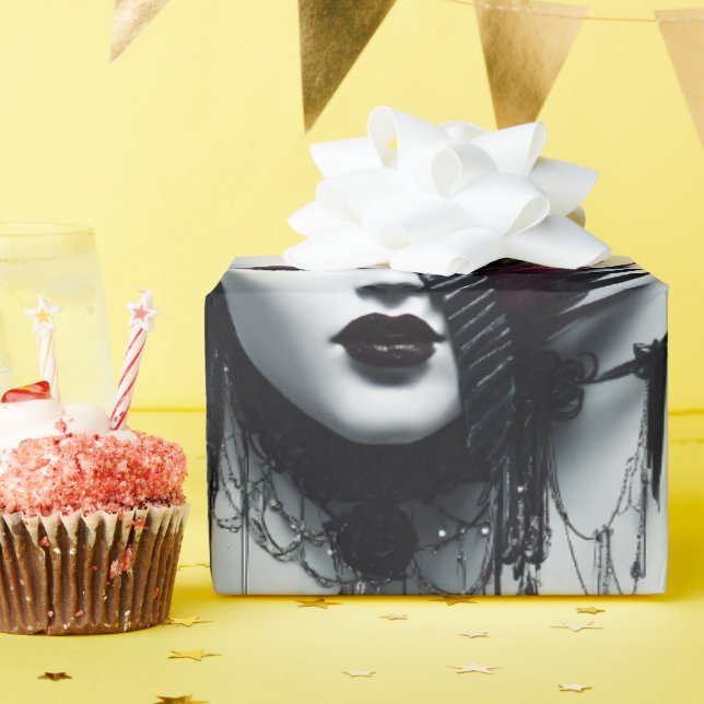 Papier Cadeau Style gothique Tiara Art-Fierce & Conception Prote (Fête d'anniversaire)