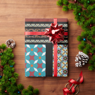 Papier Cadeau Style Patchwork mexicain 3