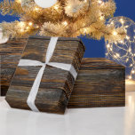 Papier Cadeau Style Western Naturel Bois Foncé<br><div class="desc">Plongez vos cadeaux dans l'élégance rustique de notre papier d'emballage photo au grain de bois. Ce design de bois foncé exquis capture l'essence de la beauté intemporelle de la nature, offrant une touche sereine et organique à votre emballage. Idéal pour toute occasion, sa texture riche et détaillée évoque la sensation...</div>