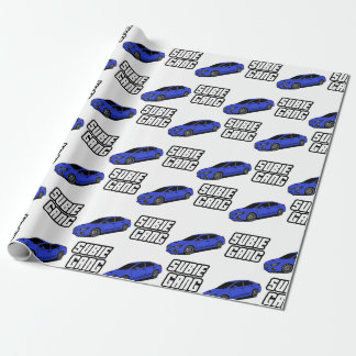 Papier Cadeau Subie brune bleue