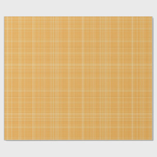 Papier Cadeau Subtle Golden Gingham Plaid