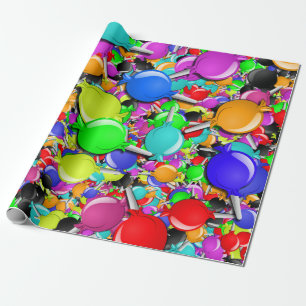 Papier Cadeau Sucettes Sucrées