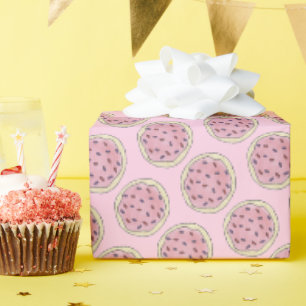 Papier Cadeau Sucre rose biscuit saupoudré de fraise Frosting