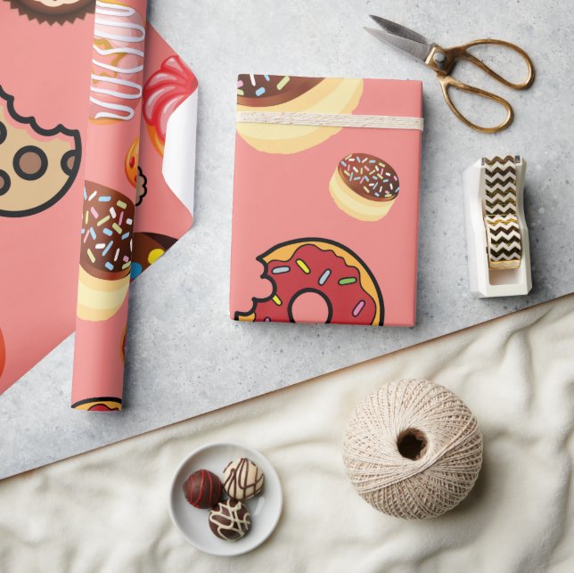 Papier Cadeau Sucreries 5 (Artisanat)