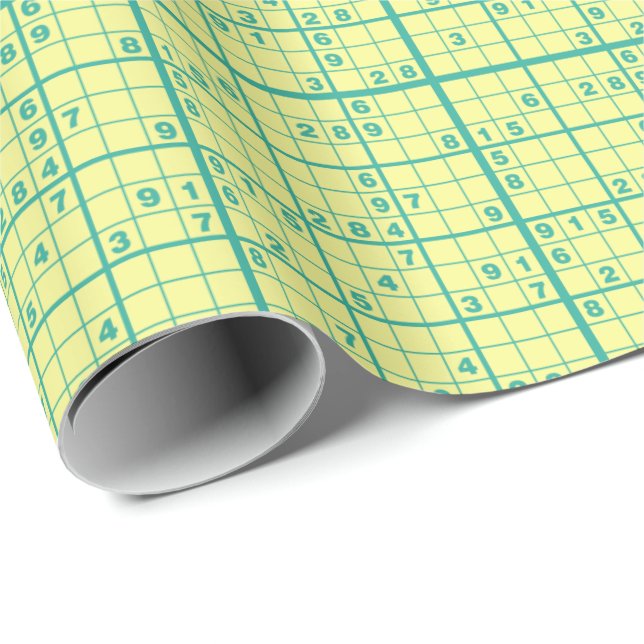 Papier Cadeau Sudoku (Coin rond)