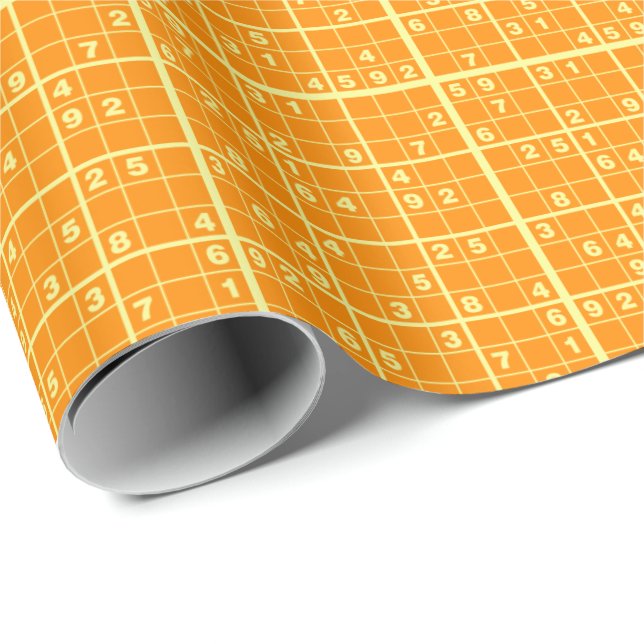 Papier Cadeau Sudoku (Coin rond)