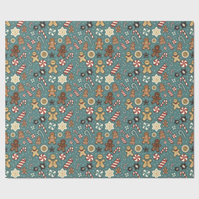 Papier Cadeau Sugarplum Swirls Wrapping Paper (Couture)