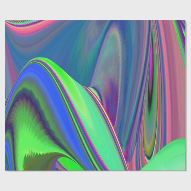 Papier Cadeau Summerfeel, Rainbowart 3D Abstrait (Plat)