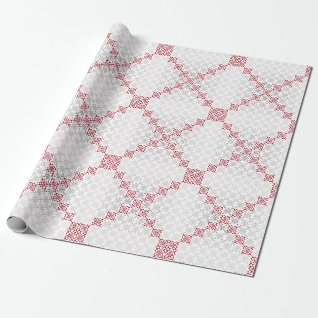Papier Cadeau SUN traditionnel letton motif géométrique II (Déroulé)