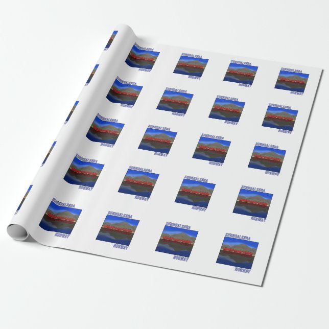 Papier Cadeau Sunndalsora Norvège Scandinave (Déroulé)