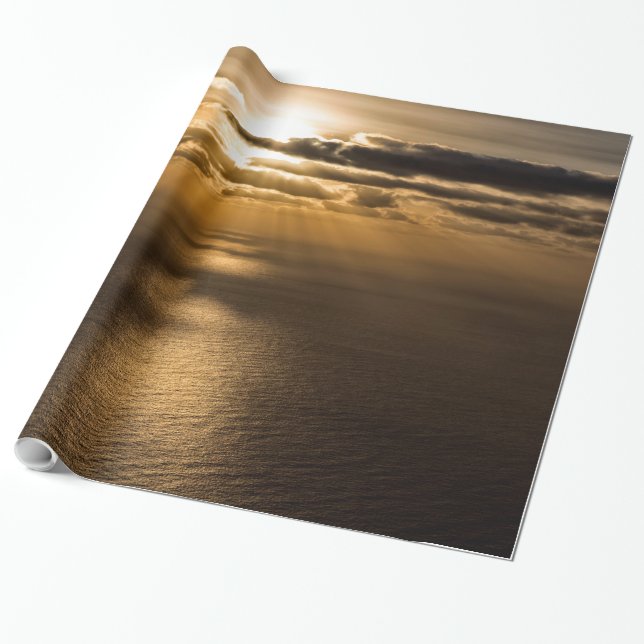 Papier Cadeau Sunrise above the Atlantic ocean (Déroulé)