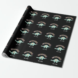 Papier Cadeau Sun's Out s'effondre Pregosaurus Super Dino drôle