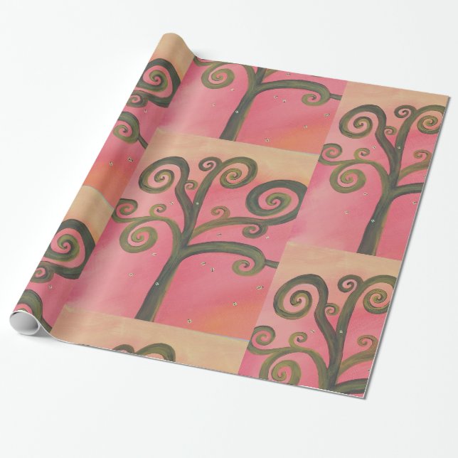 Papier Cadeau Sunset Swirl (Déroulé)