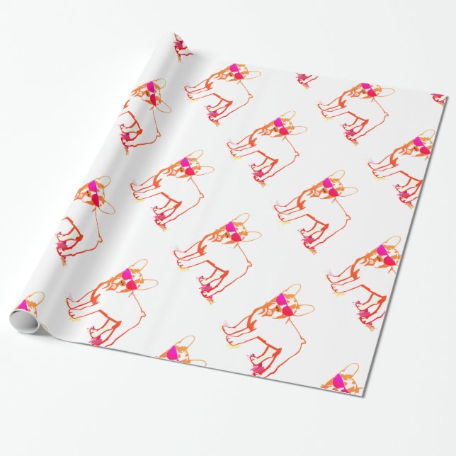 Papier Cadeau Super Bouledogue Français (Déroulé)