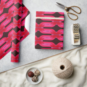 Papier Cadeau Super élégant et moderne rétro 60s les années 70 g
