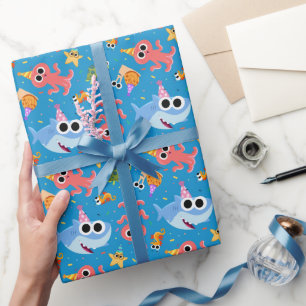 Papier Cadeau Super simple   Finny Shark Confetti Anniversaire