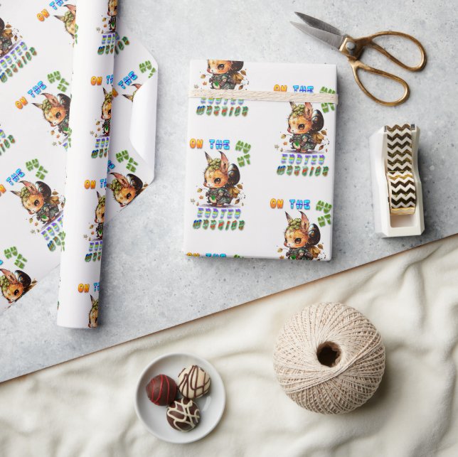 Papier Cadeau Sur la chasse guerrière de Pâques (Artisanat)