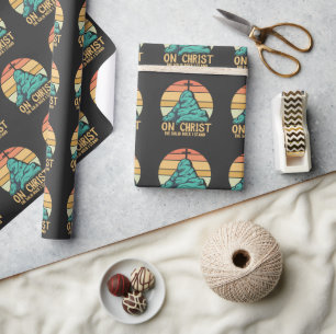 Papier Cadeau Sur le Christ le Rocher Solide je se tient