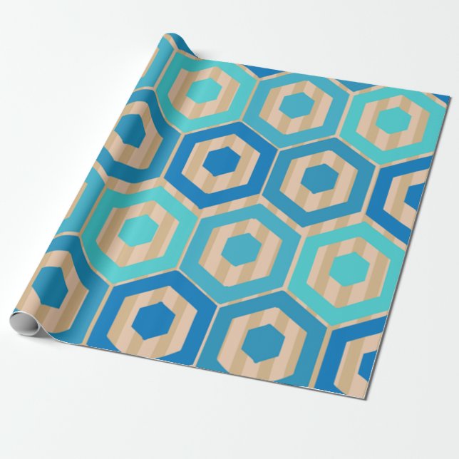 Papier Cadeau Surf et sable (Déroulé)