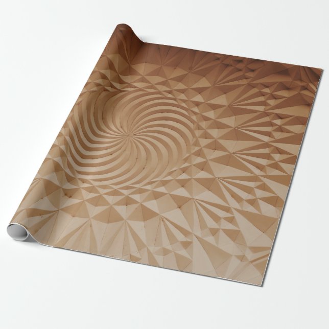 Papier Cadeau Surface brune emboussée (Déroulé)