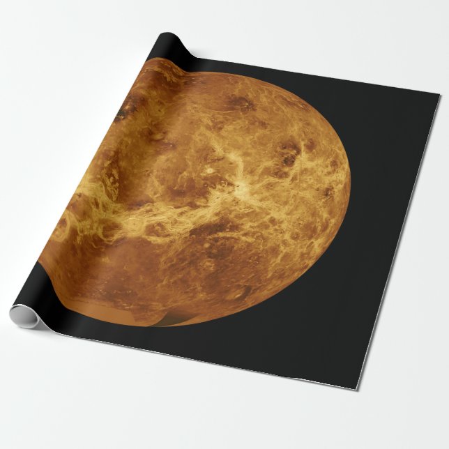 Papier Cadeau Surface de la planète Vénus (Déroulé)