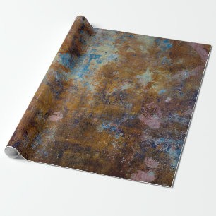 Papier Cadeau Surface en bois Brown et rose