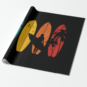 Papier Cadeau Surfer Cadeau Vintage Surf Surf Plage